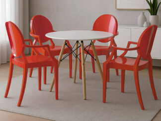 Pack de 4 Cadeiras Valentina (Vermelho)