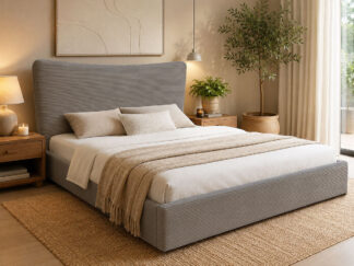 Cama Dance com Estrado Elevatório (Cinza)